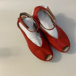 FLY LONDON Red Ankle Shoes